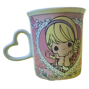 Vintage Precious Moments “May All Your Days Be Rosy” Heart Handle Mug